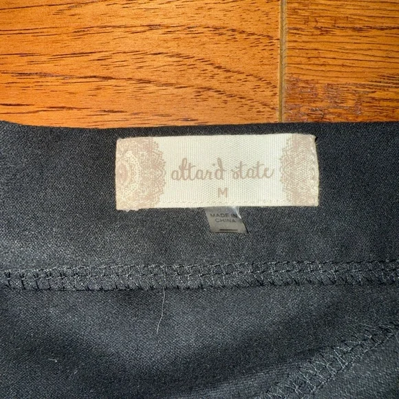 Altar'd State Fringe Black Skirt Size M - Picture 2 of 4